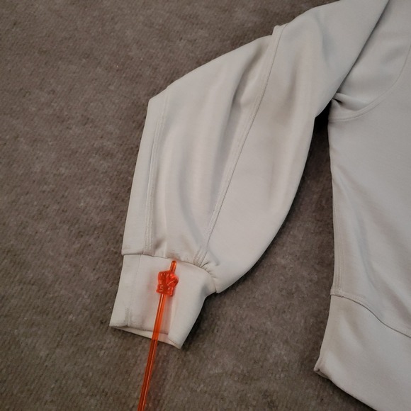 Lululemon‎ Softstreme Sweatshirt Womens Medium Beige Oversized Cropped Crew Neck - Picture 8 of 16